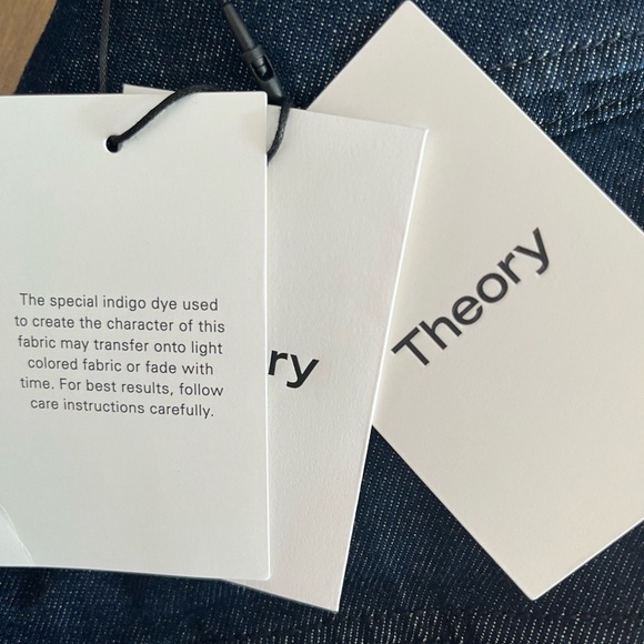 NWT Theory Indigo Boxy Drape Denim Shirt - Picture 6 of 6